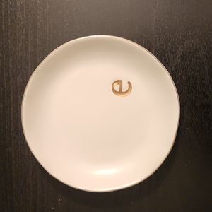"E" Jewelry Dish